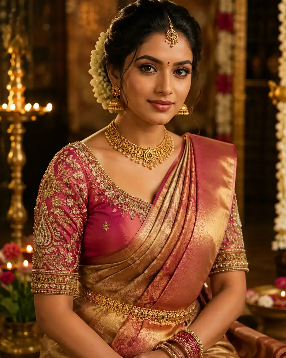 Bridal blouse embroidery design